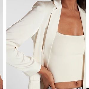 Express Satin Boyfriend Blazer